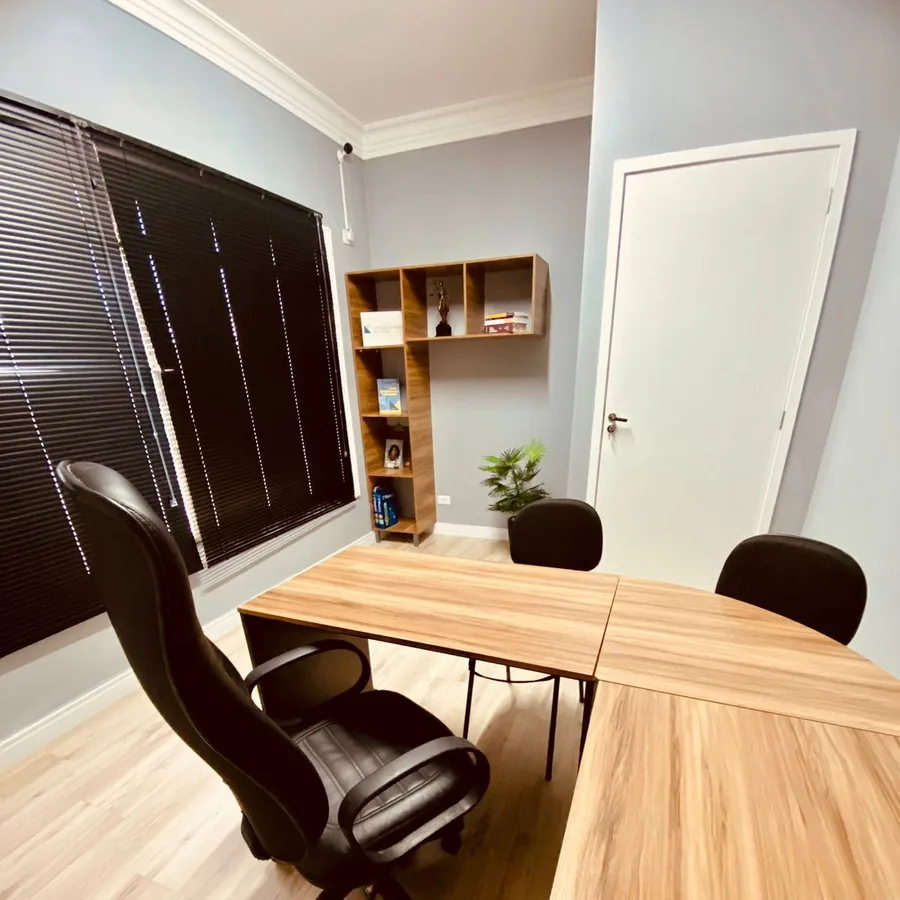 Sala de reunião do escritório Chagas Advocacia em São Paulo